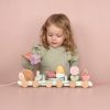 LD7335 Fairy Garden 02 Дрвен воз сложувалка - Fairy Garden, Little Dutch - детска игра
