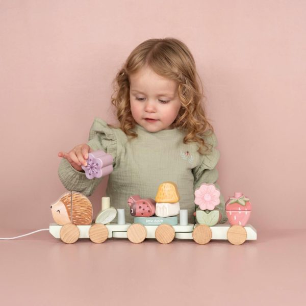 LD7335 Fairy Garden 02 Дрвен воз сложувалка - Fairy Garden, Little Dutch - детска игра