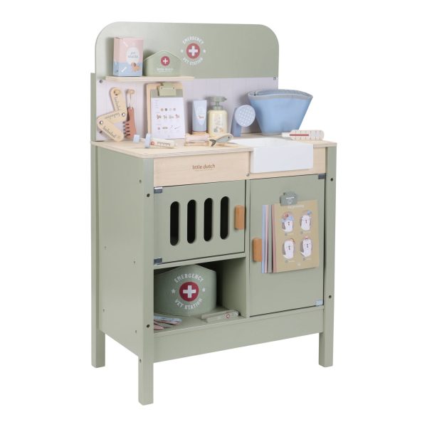 Wooden veterinary practice – Green – Essentials 1 Ветеринарна ординација – Little Dutch, слика 1