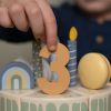 Дрвена торта со додатоци - зелена, Little Dutch - комплет