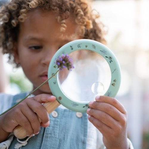 Wooden Magnifying Glass - Blue - Forest Friends